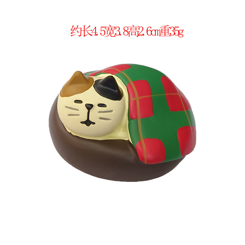 日本の猫パンオーナメントベーキングケーキショップブラインドボックスアクセサリー装飾ZAKKA食品玩具樹脂工芸品オーナメント|undefined