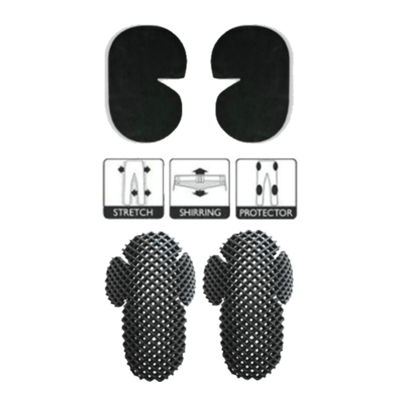 Alta elástico alta espuma fría prensado en caliente Eva pegatina molde de tela malla espuma engrosada rodillera motocicleta jeans equipo de protección