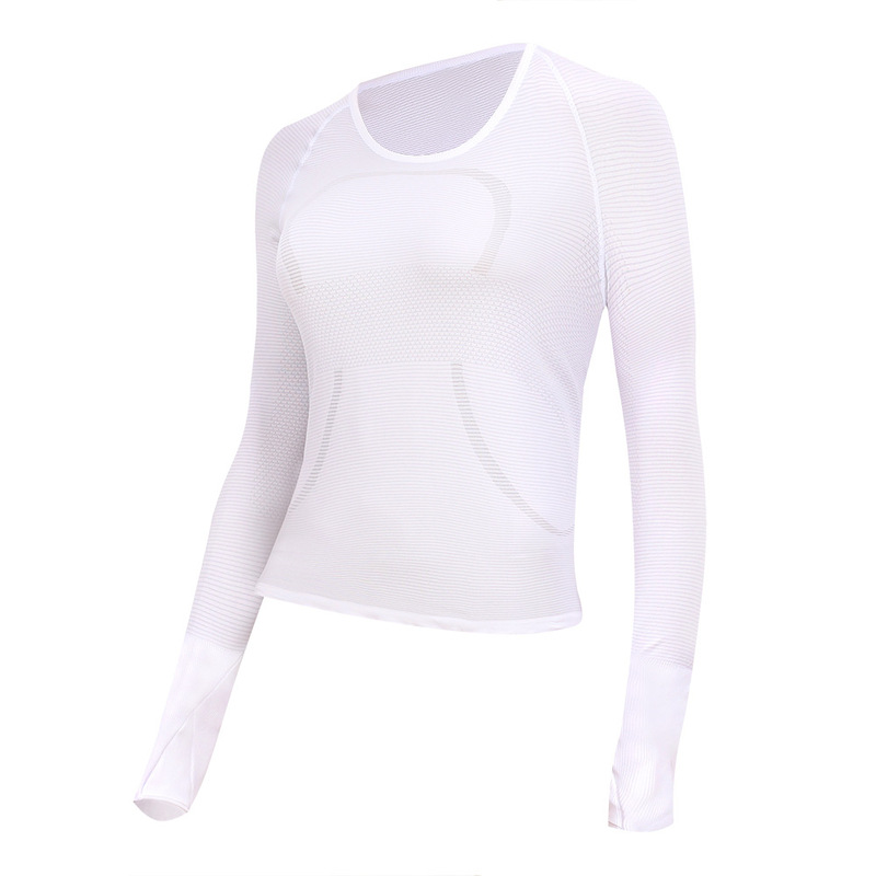 Lulu 2.0 Long-sleeved Women's Yoga Long-sleeved T-shirt Running Breathable High Elastic Knitted Sports Fitness Yoga Clothes