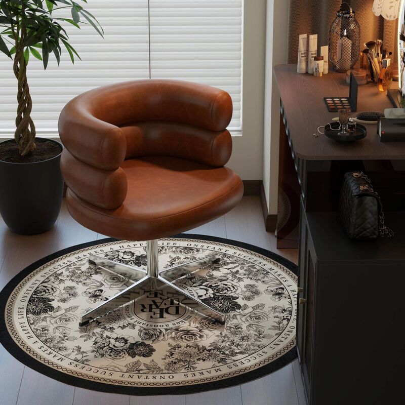 Computer Chair for Home Use, Suitable for Long Sitting, Swivel Makeup Chair, Bedroom Vintage Style Dressing Chair, Backrest Chair, Swivel Makeup Chair