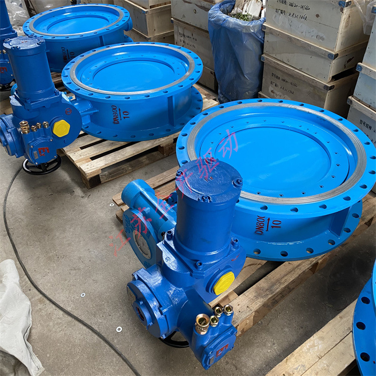 矿用隔爆兼本安一体式电动瓦斯蝶阀MD941X-16-DN800电动蝶阀