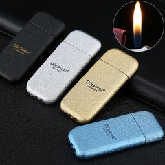 Gas lighter wholesale HY076, sandpaper open-flame lighter, creative metal pleated paint lighter wholesale
