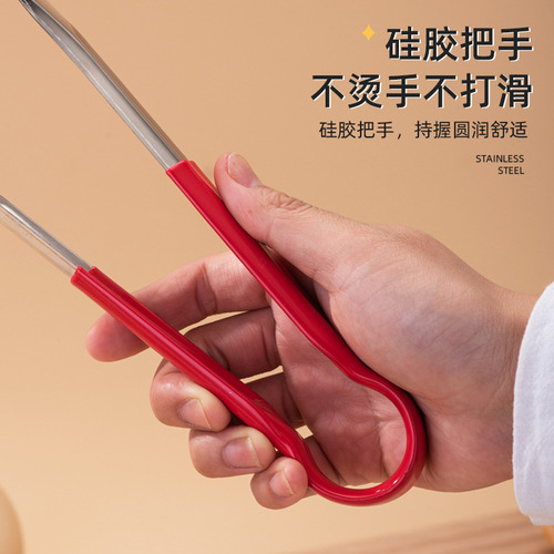 Barbeque tongs stainless steel food food tongs baking tongs kitchen steak steamed bread tongs barbecue tongs