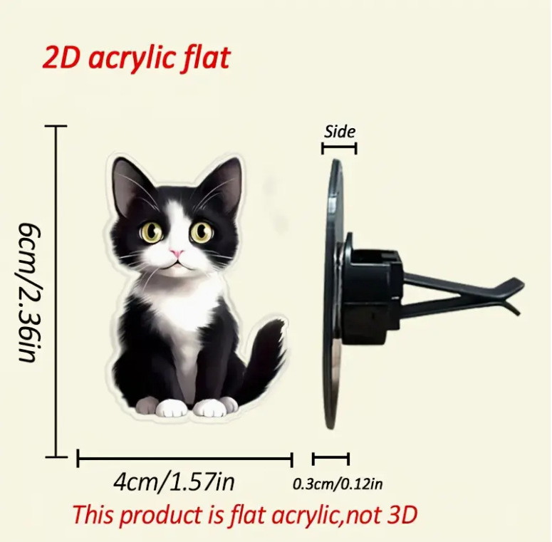Comercio exterior transfronterizo suéter gatito productos acabados ventilador clips decoración de automóviles perfume adorable acrílico decoración impermeable image 62