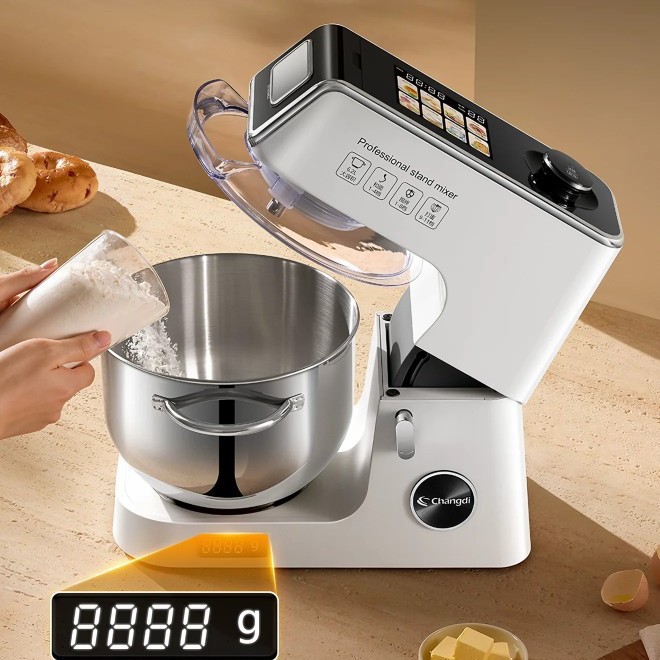 Changdi Penguin Top Pro Quiet DC Household Chef Machine Dough Mixer Whipping Egg Beater Multifunctional Food Processor