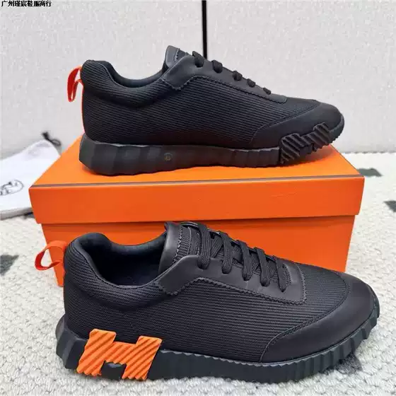 Foreign Trade H Brand Genuine Leather European Station H Brand Men's Shoes Trendy Comfortable Sneakers Casual Breathable Sports Shoes Light Luxury High-End Feel
