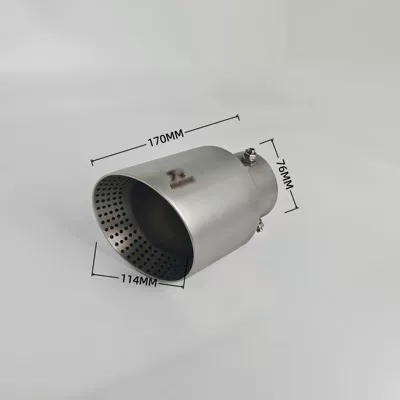 Exhaust pipe – Suitable for golf sandblasted - 02-114ad114mm76-interface-screw-type