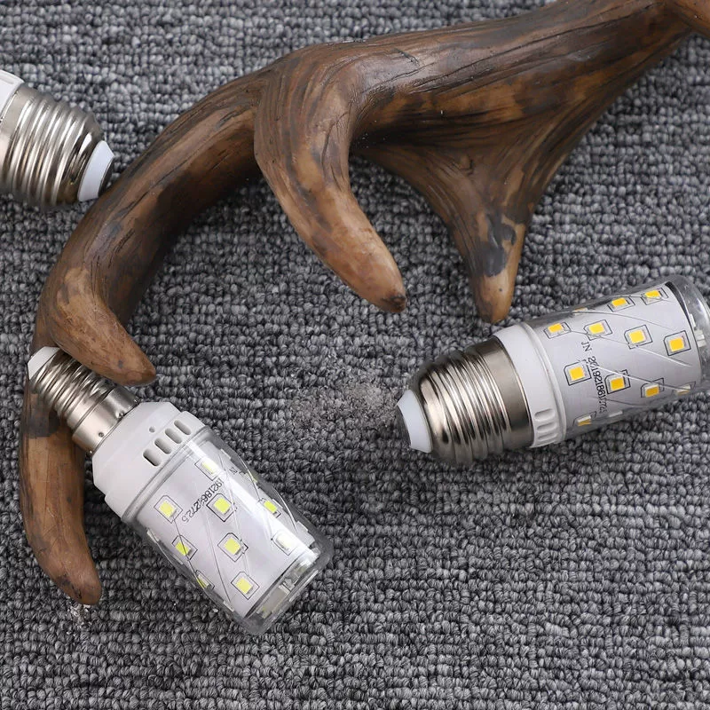 LED bulb, super bright energy-saving candle, ceiling lamp, with screw socket, three colors