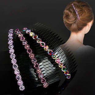Rhinestone Hair Comb, Non-Slip Hair Comb, Broken Hair Bangs Comb, Korean Adult Hairpin, Female Hairpin, Top Clip, Comb, Headwear