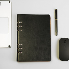 A5仿皮套裝b5硬面批發a4記事商務筆記本公禮活頁記事本logo禮