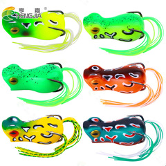 HENGJIA/Hengjia 5cm Export Frog Black Fish Lure Soft Baits 12g Plastic Floating Fake Baits Sea Bass Bait