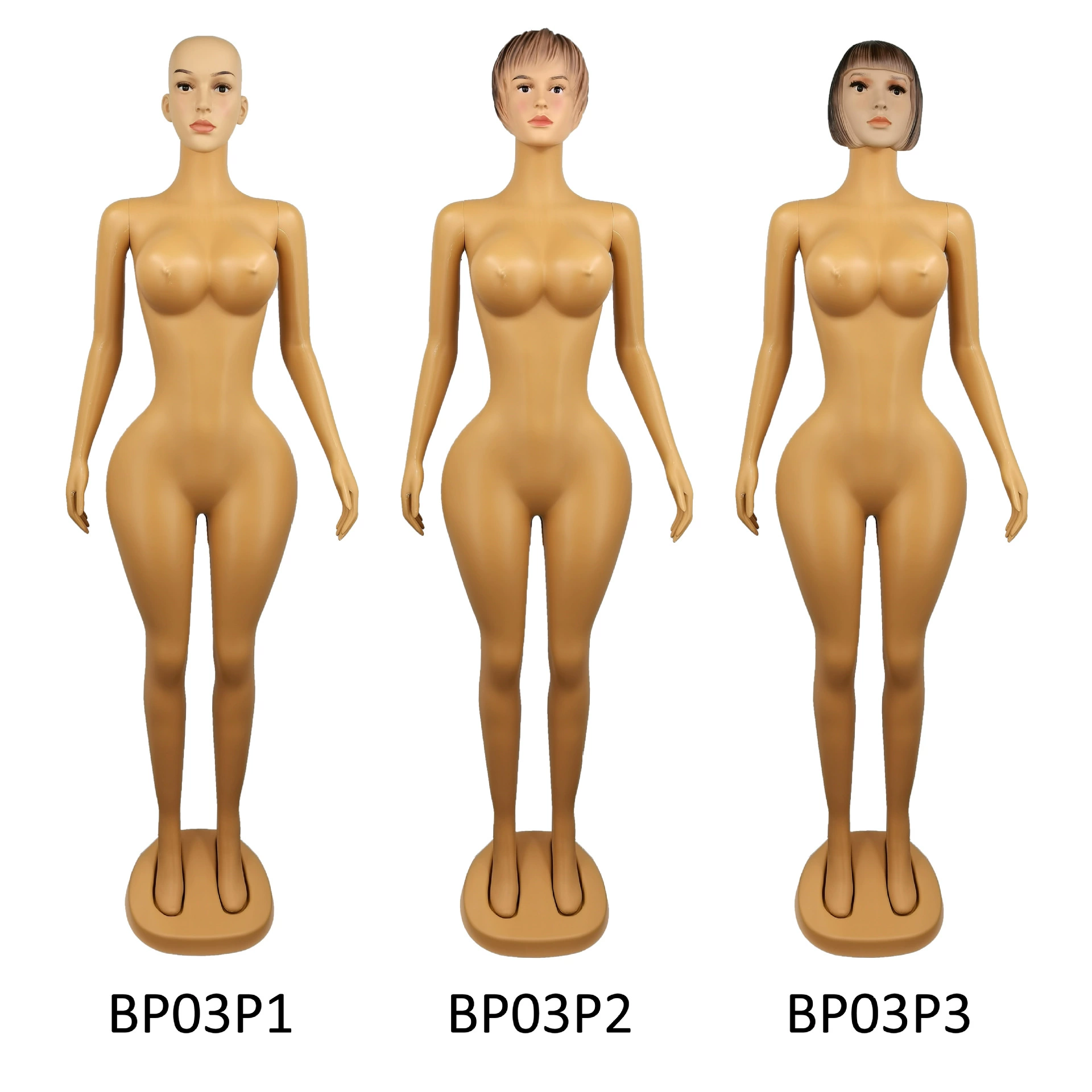 Extra Large Model Head African Model North America Hot Curvy BBL mannequins Tan color