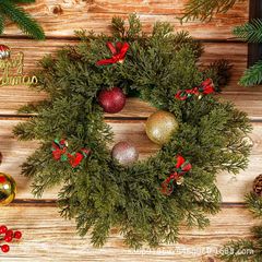 新型クリスマス花輪人工花球と蝶シミュレーション植物クロスボーダー起爆金