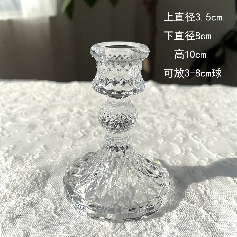 水晶球 底座底托球形底座玻璃烛台水晶球饰品摆件装饰底座球座|undefined