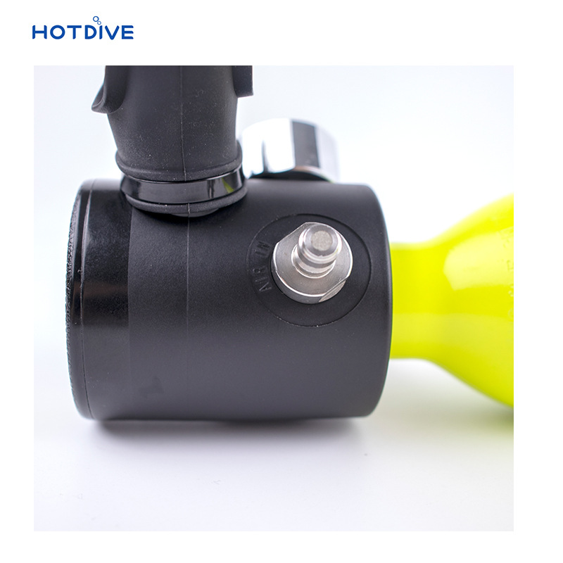Hotdive buceo de emergencia cilindro pequeño 0.5l buceo botella accesorios de buceo cilindro de respiración boquilla pequeño cilindro de oxígeno