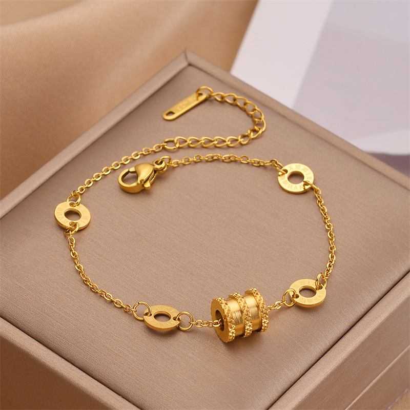 Corea del Sur Dongdaemun moda pulsera de acero de titanio nicho mujer diseño de acero inoxidable sensación de alta calidad joyas de pulsera transfronteriza universal