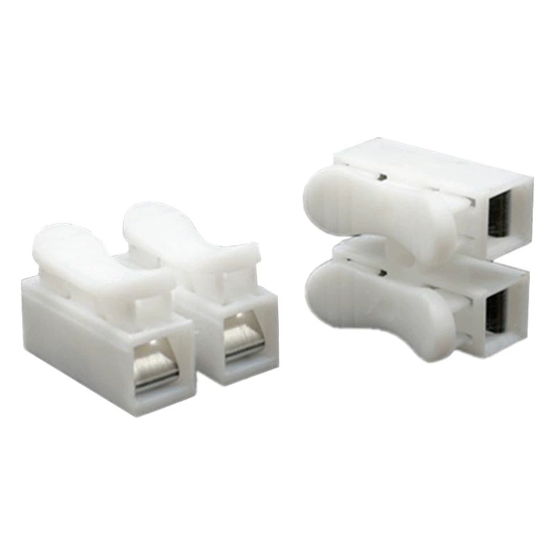 Новый материал CH-2 Быстрая клемма 2-позиционная клемма самоблокирующаяся нажимная Клемма, стык провода 2-позиционный зажим для провода