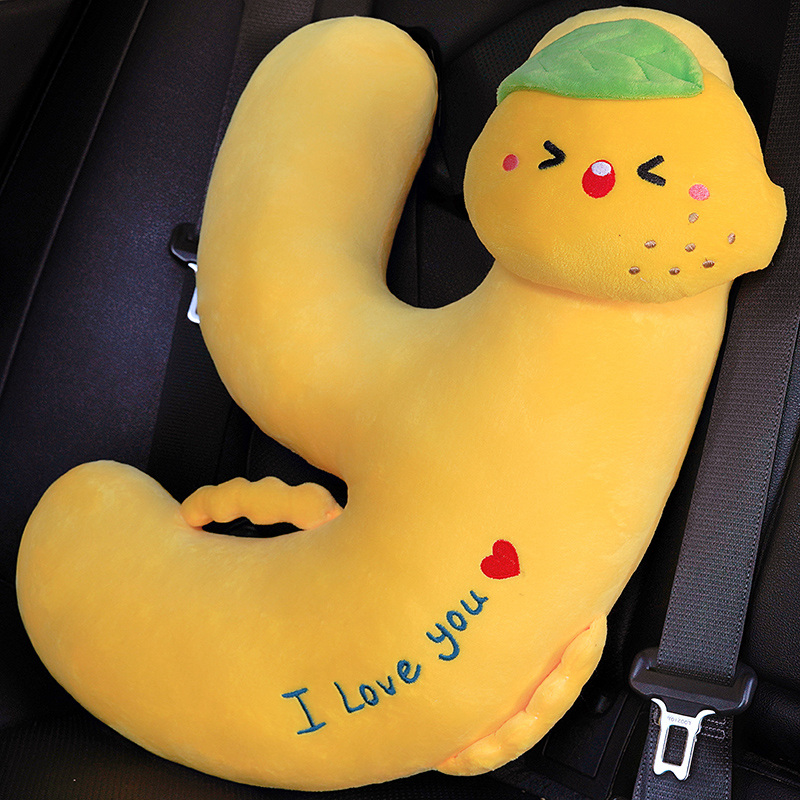 almohada anti-asfixia para niños en automóviles, almohada para dormir en automóviles para adultos en la fila trasera en automóviles de larga distancia