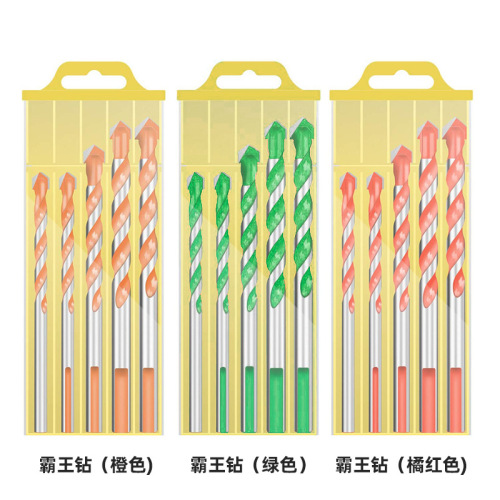 5-piece set of overlord drill bits triangle marble concrete glass tile wall home decoration drilling drill bit