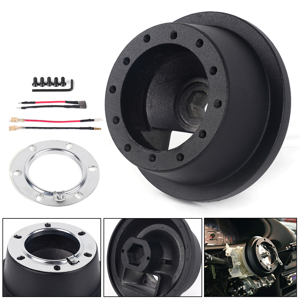 Ford Mustang üçün sükan bazası adapteri, alüminium, qara