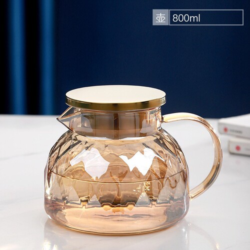 Nordic cold kettle household high-temperature-resistant glass cold kettle large-capacity teapot tie pot cool boiled water cup set