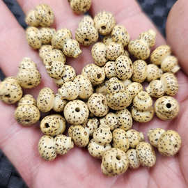 星月菩提通孔葫芦散珠牙黄色满天星立体葫芦手链项链饰品配件珠子
