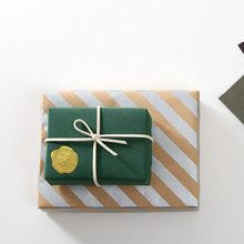 金色火印贴纸现货烘焙礼物封口贴不干胶贴纸标签封口贴纸 8个/张