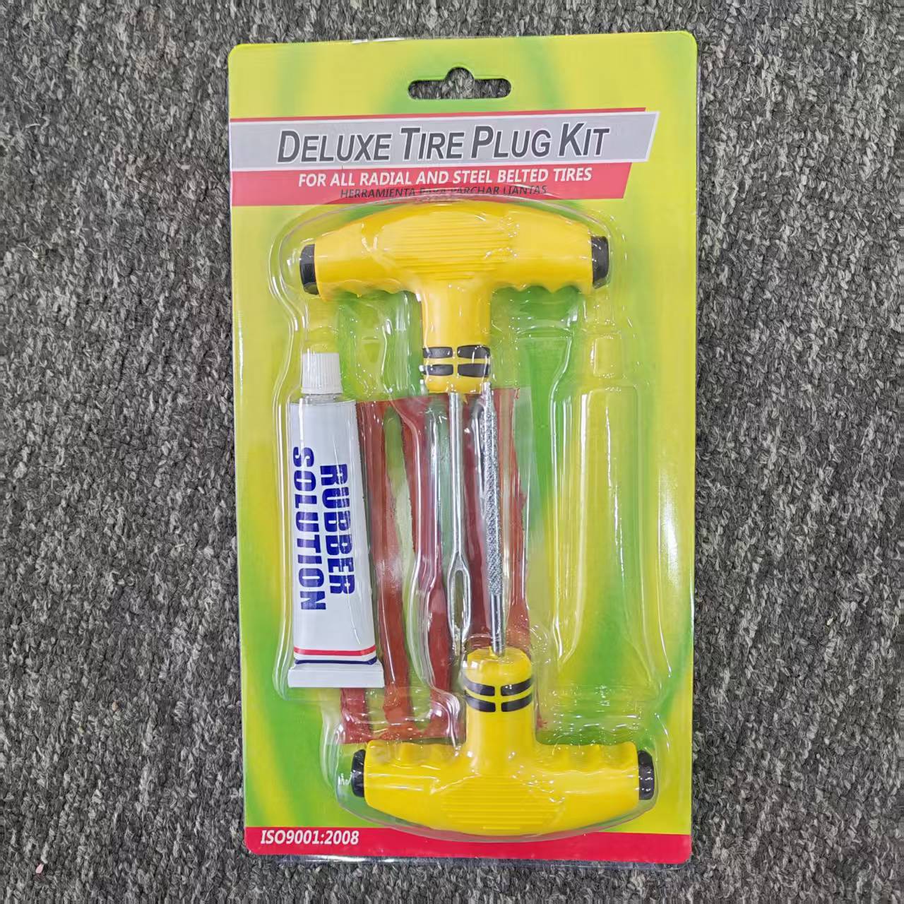 herramienta de reparación de neumáticos de vacío caliente transfronterizo para motocicletas eléctricas, paquete de reparación de neumáticos, herramienta de reparación de neumáticos portátil