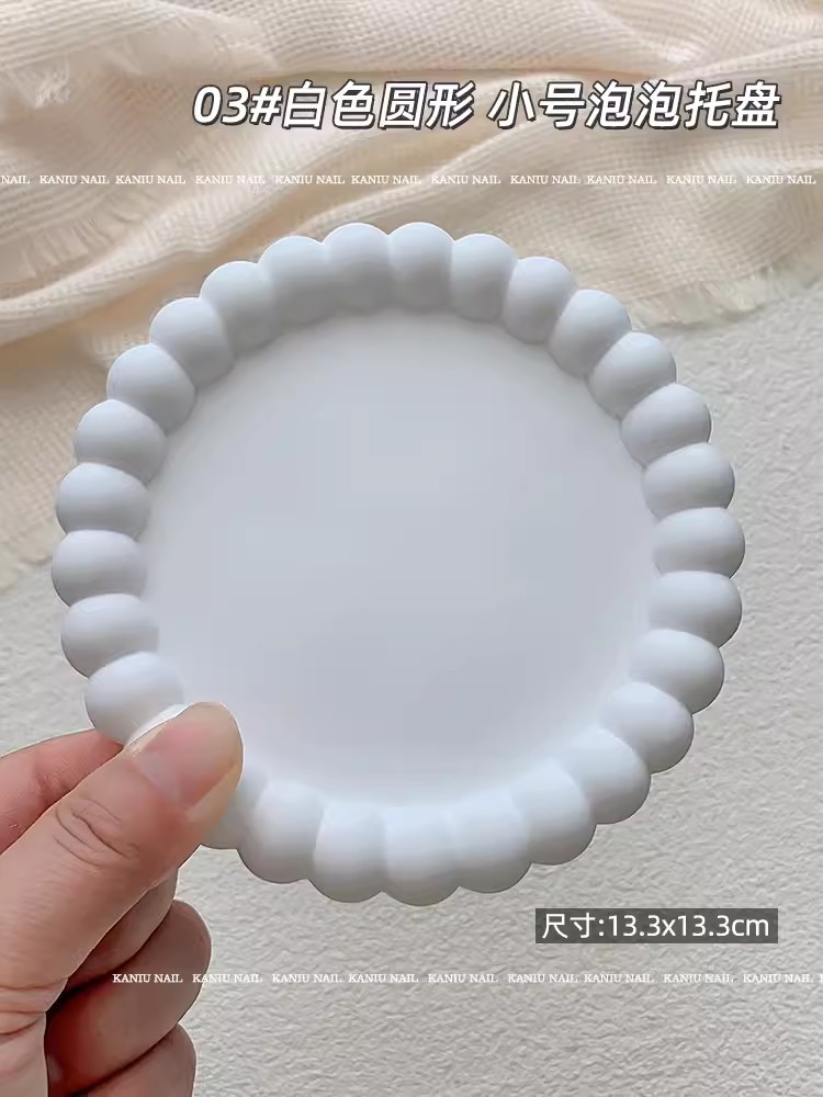 Artículo de manicura accesorios fotográficos in blanco mate red joyas bandeja de almacenamiento atmósfera tela de fondo decoración de fotos