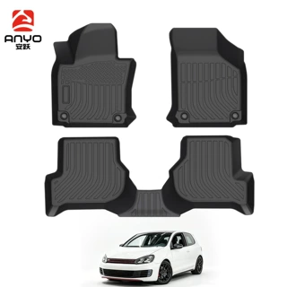 适用于Volkswagen Golf GTI 2007-2014&Golf 2010-2014专用3D脚垫