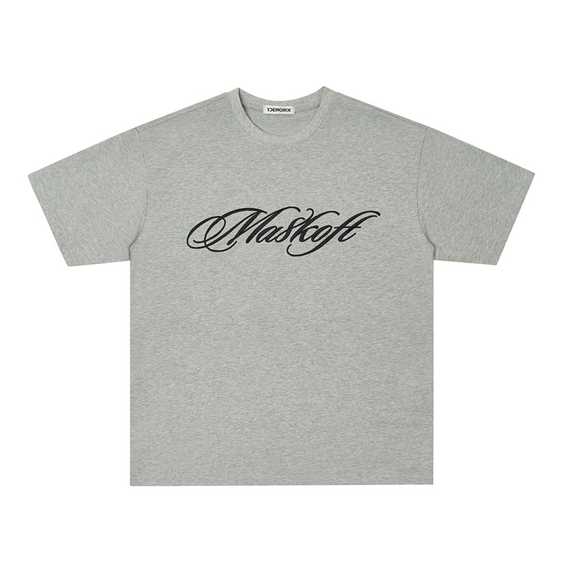 アメリカンナショナルトレンド2025夏新作半袖Tシャツレディースレトロプリントラウンドネックルーズスリムカップルボトリングシャツ|undefined