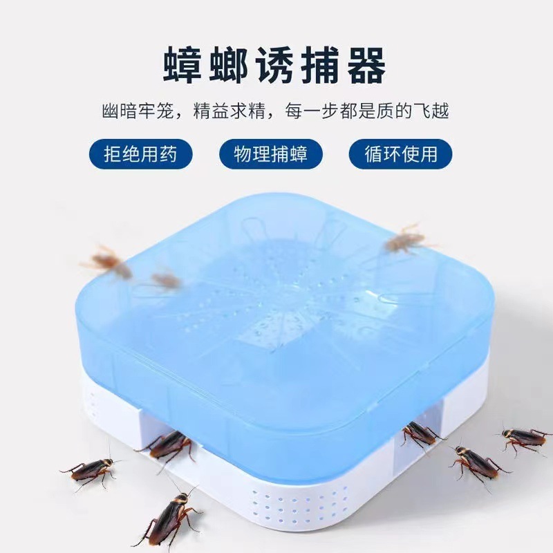 Casa de cucarachas de comercio exterior para uso diario en el hogar, un nido de trampas para cucarachas para eliminar pequeños reptiles fuertes, caja mágica, diseño de doble capa