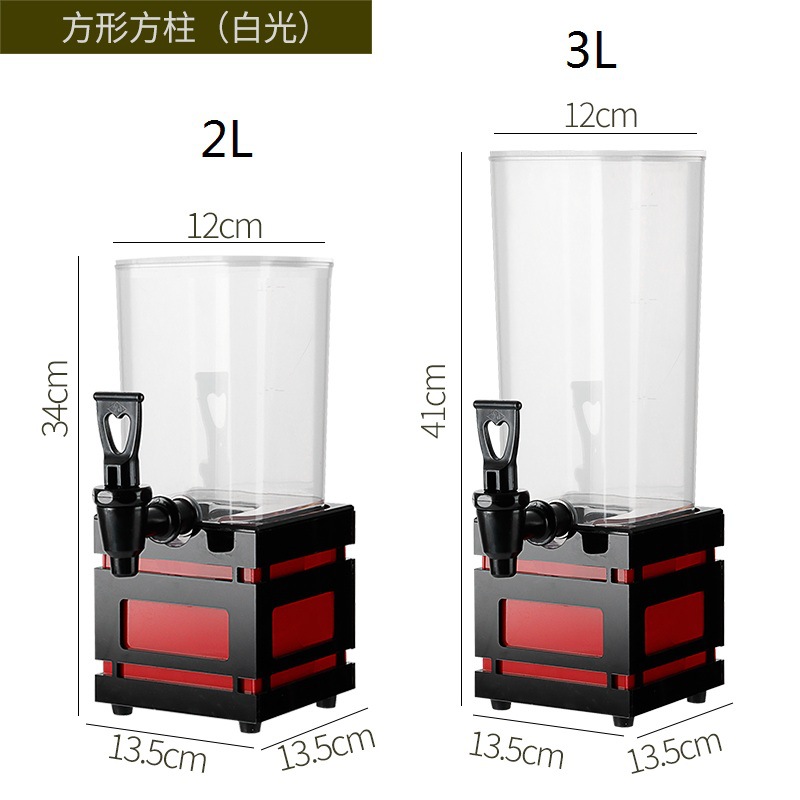 3 litros barril de cerveza KTV barril de vino barril de cerveza Bar mercado nocturno olla de jugo barril de vino emisor de luz