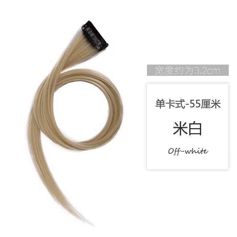 Color oreja teñido peluca de seda de alta temperatura teñido clip de cabello invisible natural una pieza de extensión de cabello sin marcas al por mayor