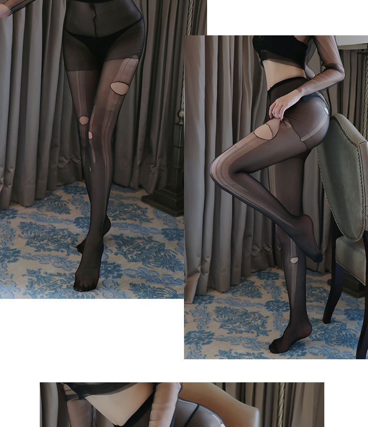 Tear-Away Over-The-Knee Stockings, Ultra-Thin Polyester, One Size, Skin Tone — detail image 14
