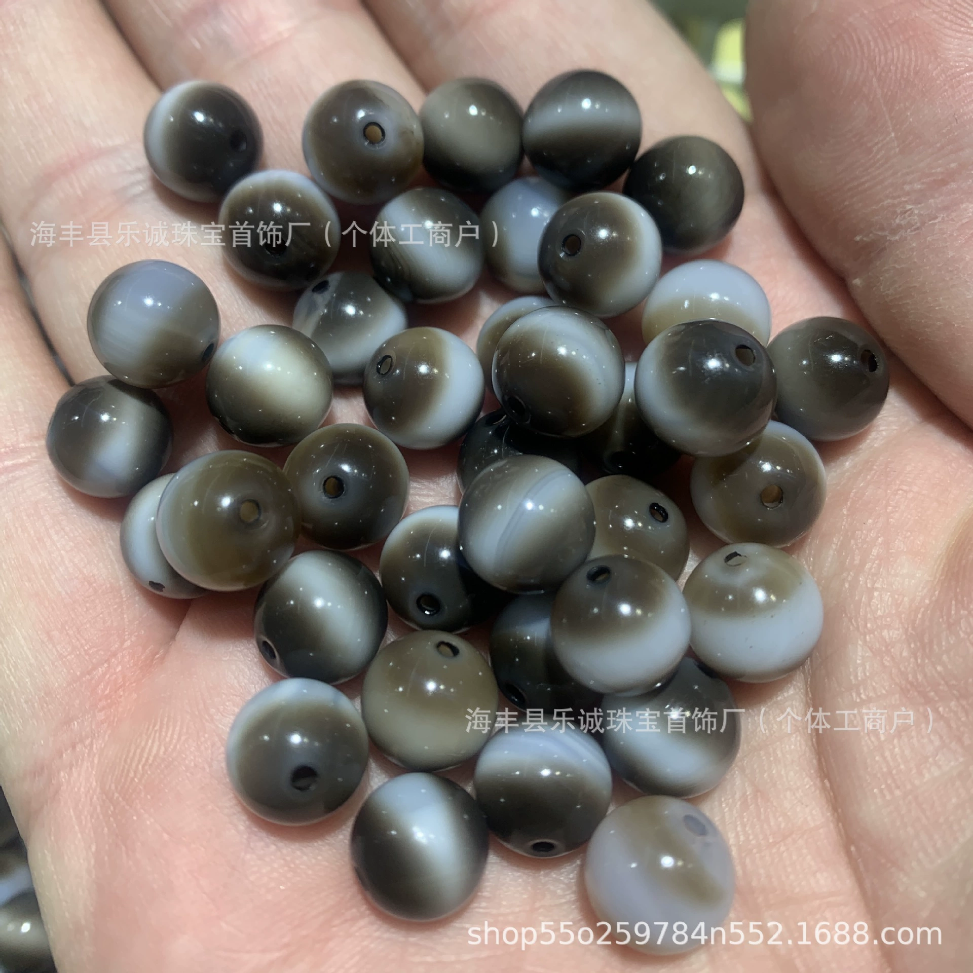 Taiyong серая кожа проникает 10mm агат бусы линии высокого масла ожерелье подвеска DIY аксессуары браслет Dzi