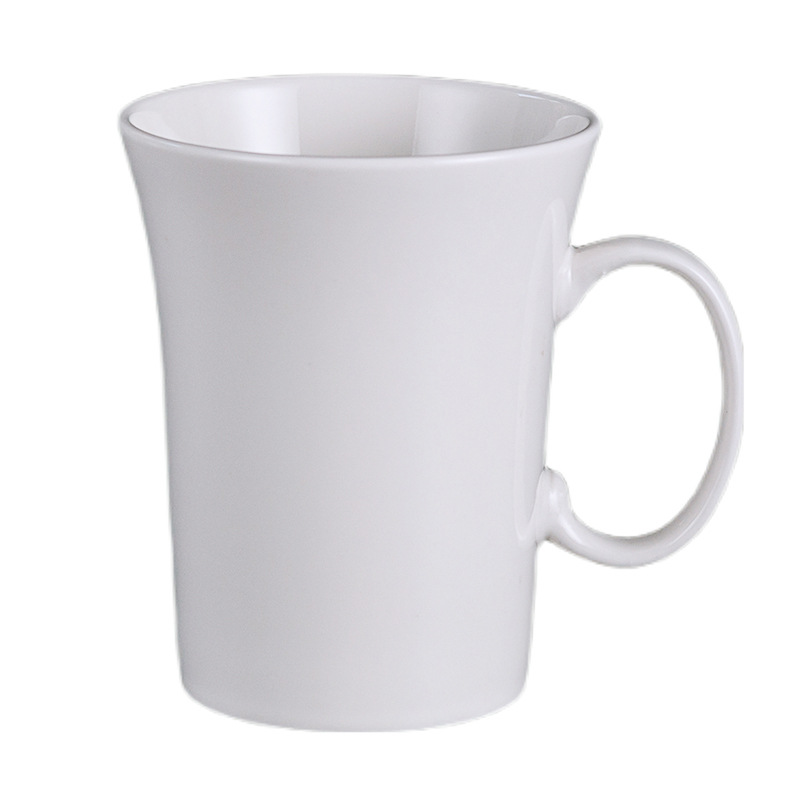 Transfronterizo de Amazon taza blanca taza de alto aspecto creativo Oficina taza de café pareja taza de agua Taza de cerámica