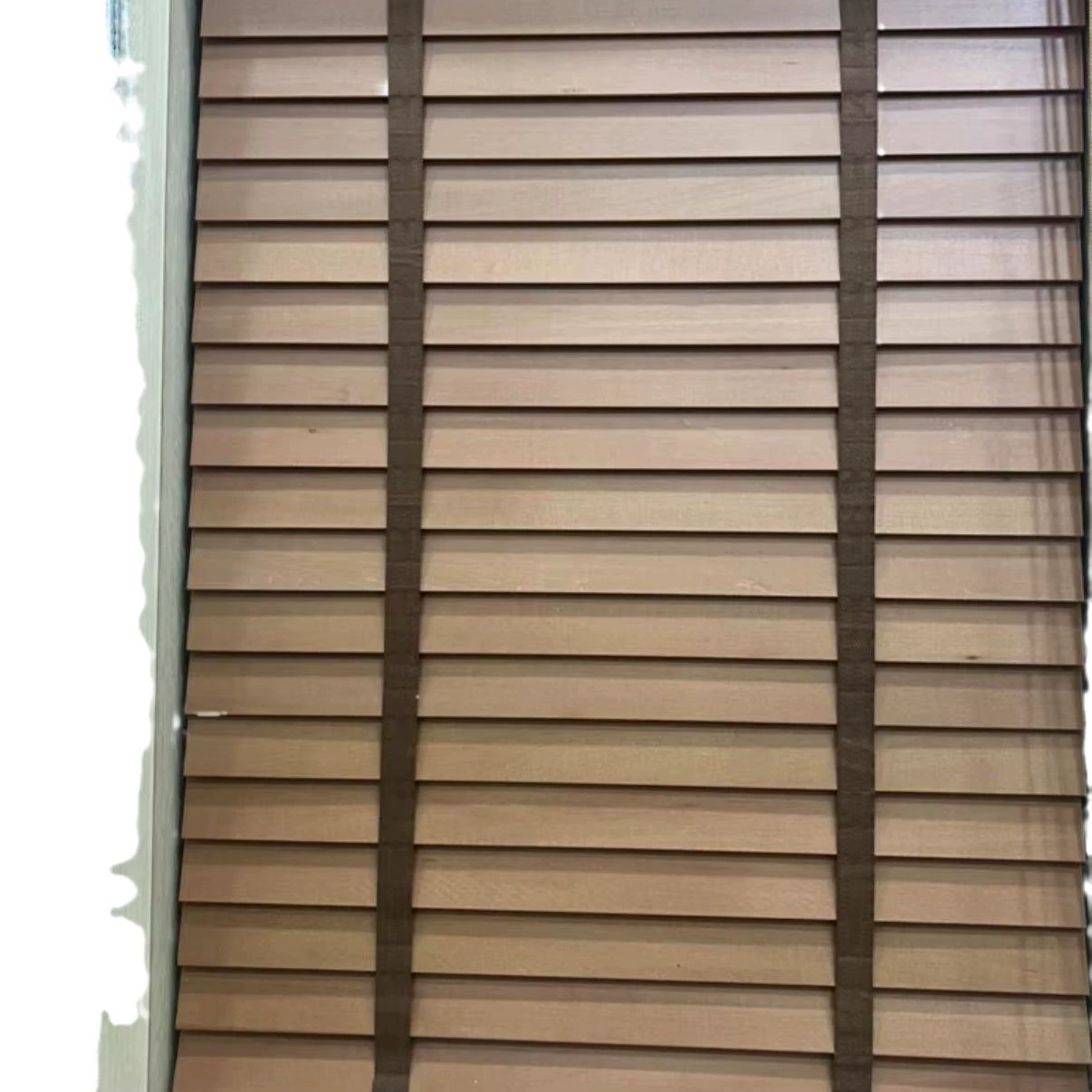 Solid Wood Venetian Blinds — Basswood or Bamboo, 5 cm / 3.5 cm Slats, Custom Size