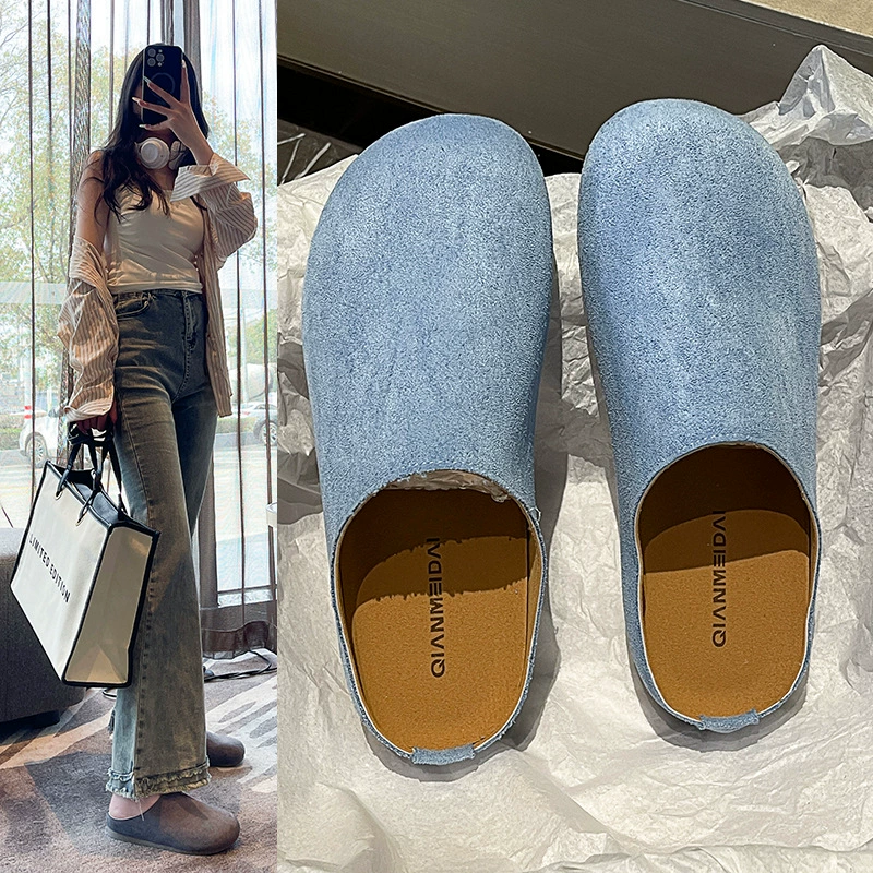 Модные женские мюли на толстой подошве в стиле Birkenstock, осень 2025, новые слипоны для беременных, милые туфли Birkenstock.