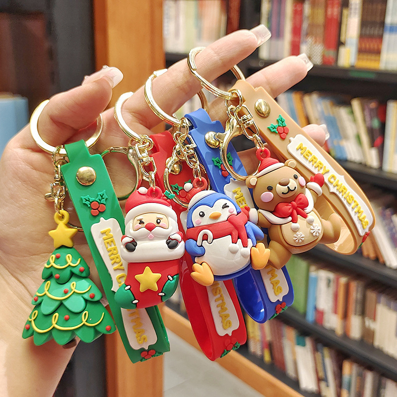 Internet Celebrity Christmas Keychain Pendant Cartoon Bag Pvc Keychain Creative Christmas Gift Key Ring Small Gift Internet Celebrity Christmas Keychain Pendant Cartoon Bag Pvc Keychain Creative Christmas Gift Key Ring Small Gift
