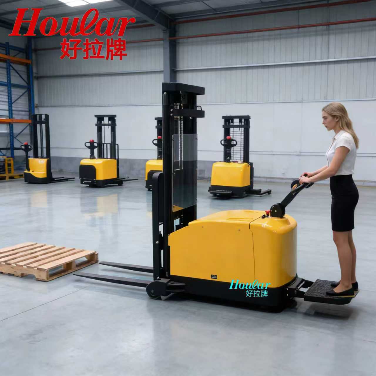 合力CDD06-970站驾式无支腿全电动升降叉车堆垛车平衡重式堆高车