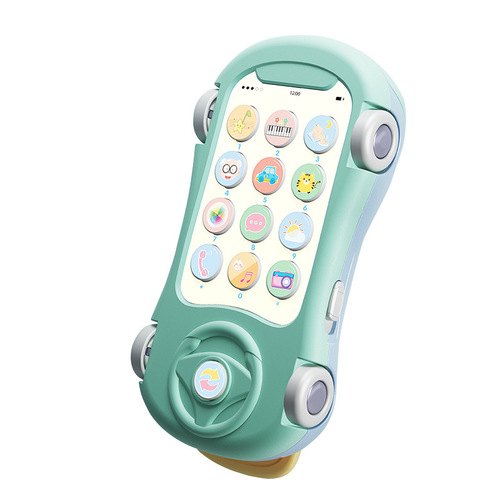 Baby mobile phone toy children's baby projection puzzle early education music mobile phone phone for boys and girls Children's Day gift