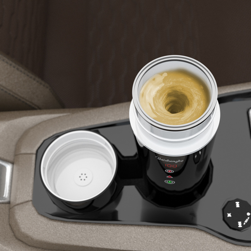 2024 nueva taza de agitación con funciones completas taza de calentamiento rápido taza de calentamiento eléctrico para automóviles taza de hervidor de agua para viajes de negocios domésticos image 3