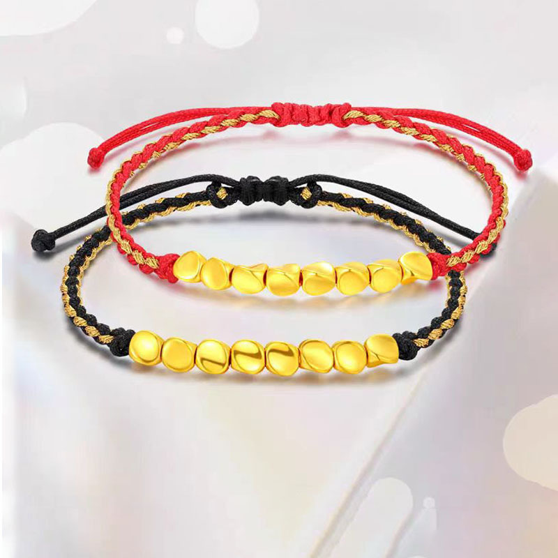 8 트위스트 비즈 레드 로프