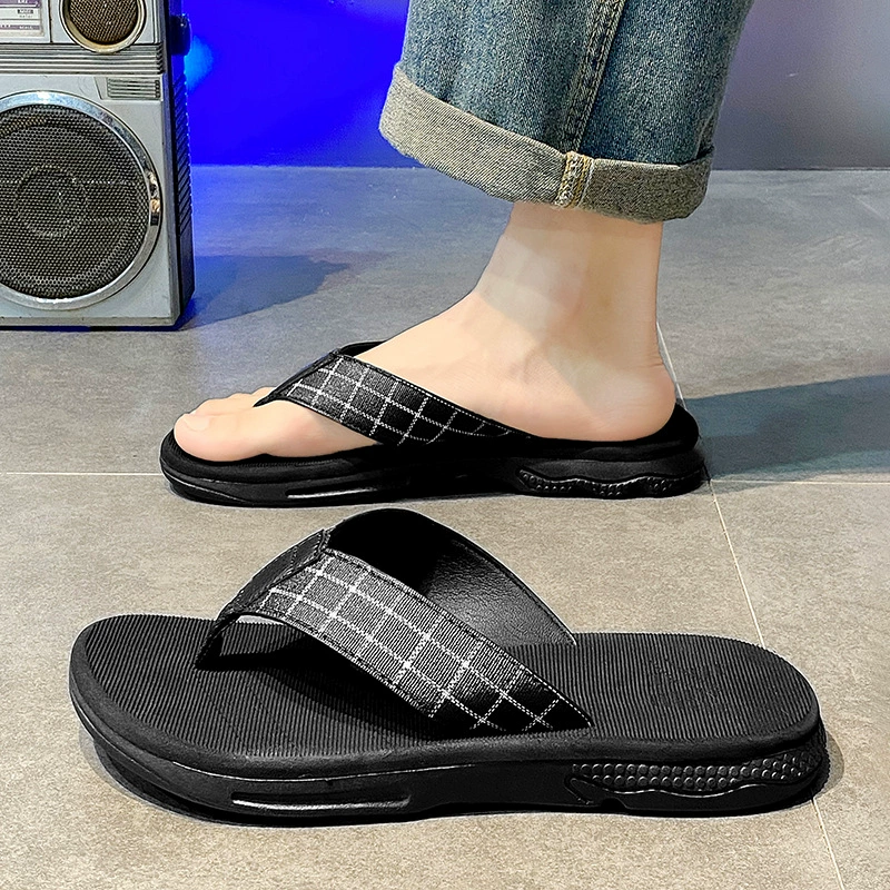 Мужские шлепанцы с угловым носком для ванной и дома, корейский стиль, модные высококачественные шлепанцы.