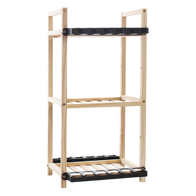 Transfronterizo de madera maciza Barra de pesca estante de exhibición estante de almacenamiento artes de pesca tienda estante de exhibición Luya varilla de mano varilla de billar estante de almacenamiento