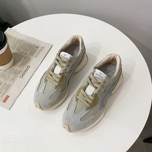 网红阿甘鞋2021年春夏季时尚潮流新款休闲老爹鞋复古运动跑步鞋子