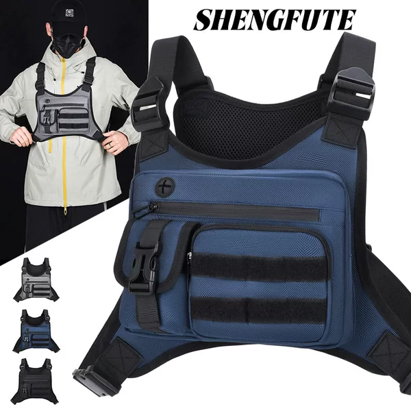 Multifunctional Tactical Vest Bag for Men, New Outdoor Portable Chest Bag, Fashionable Off-Road Cycling Vest Bag Wholesale