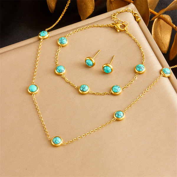Fashionable retro turquoise accessories