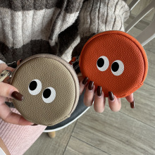 2025新款卡通可爱零钱包女真皮迷你硬币包小众设计头层牛皮收纳包